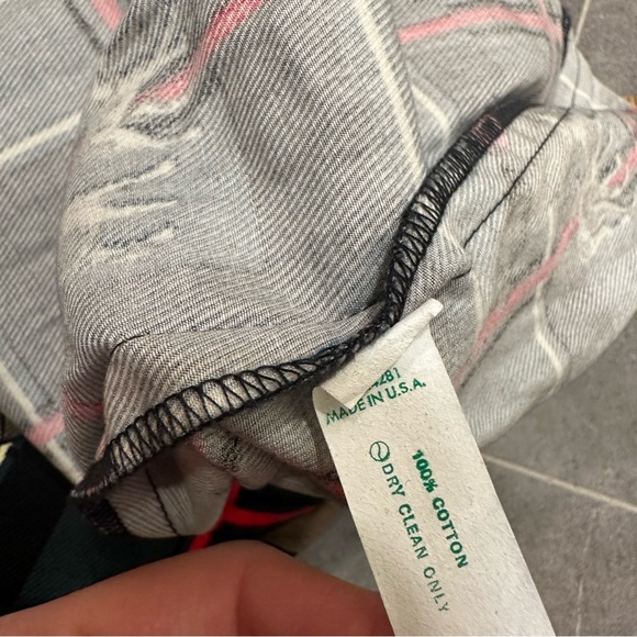 Norman vintage maxi skirt plaid equestrian green red black horse riding - Picture 3 of 11